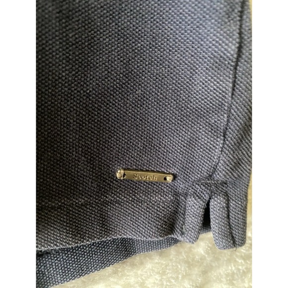 Scotch & Soda Mens Polo Shirt Size L Navy Amsterdam Couture - Picture 4 of 6